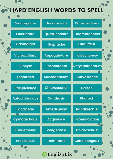 spelling hard test|most hardest words to spell.